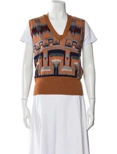 Pre-owned Etro Wool Printed Sweater