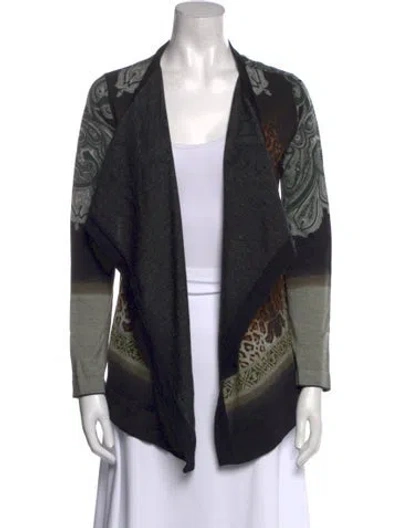 Pre-owned Etro Wool Printed Sweater In Black