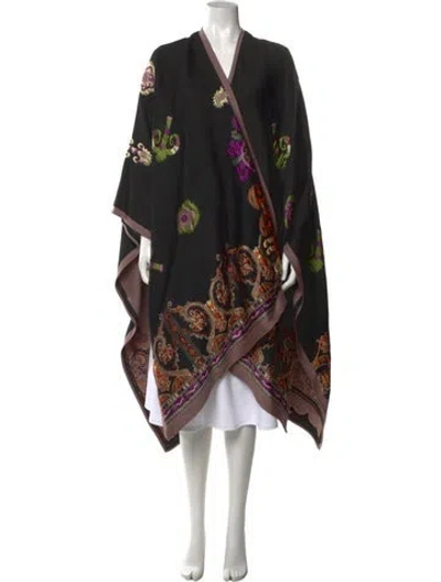 Pre-owned Etro Wool Printed Sweater In Black