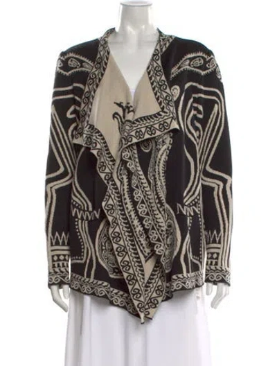 Pre-owned Etro Wool Printed Sweater In Black