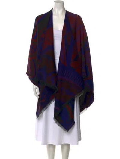 Pre-owned Etro Wool Printed Sweater In Blue