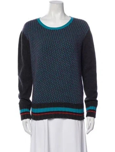 Pre-owned Etro Wool Printed Sweater In Blue