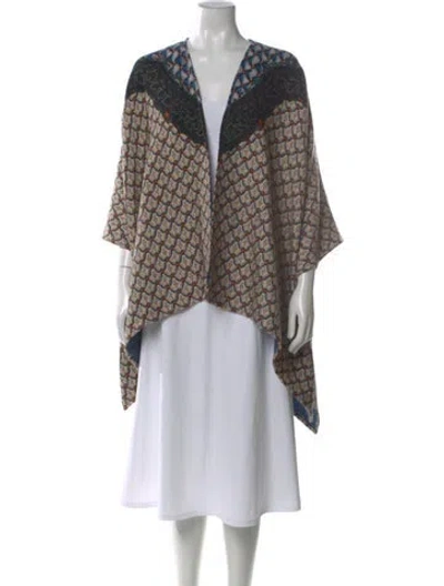 Pre-owned Etro Wool Printed Sweater In Blue