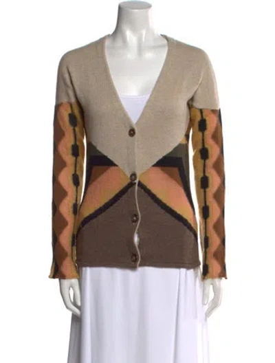 Pre-owned Etro Wool Printed Sweater In Brown