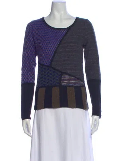 Pre-owned Etro Wool Printed Sweater In Gray