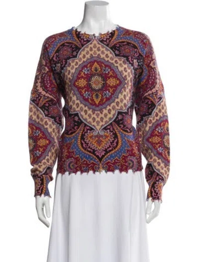 Pre-owned Etro Wool Printed Sweater In Multi