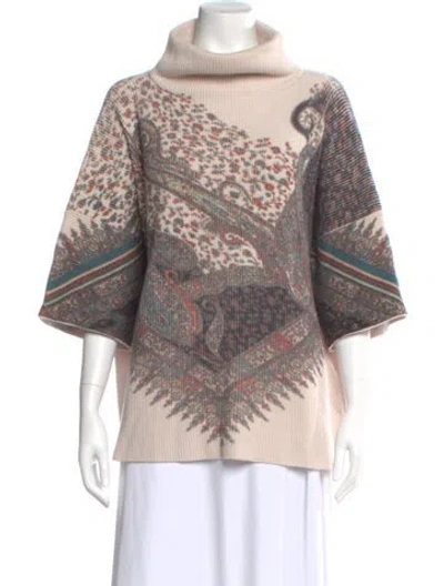 Pre-owned Etro Wool Printed Sweater In Neutral