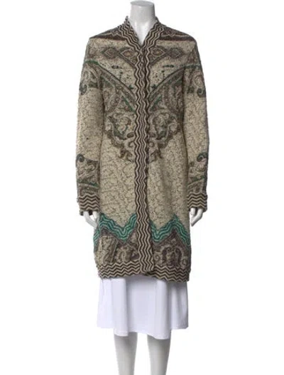 Pre-owned Etro Wool Printed Sweater In Neutral