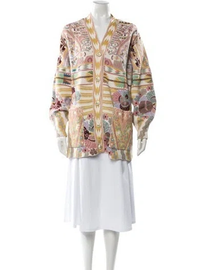 Pre-owned Etro Wool Printed Sweater In Neutral
