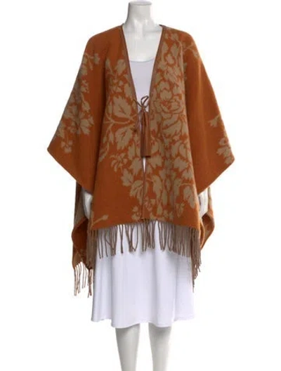 Pre-owned Etro Wool Printed Sweater In Orange