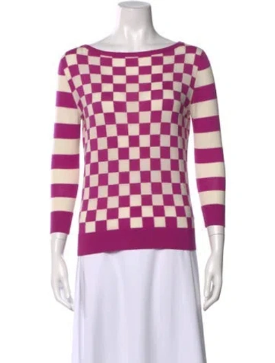 Pre-owned Etro Wool Printed Sweater In Purple