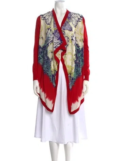 Pre-owned Etro Wool Printed Sweater In Red