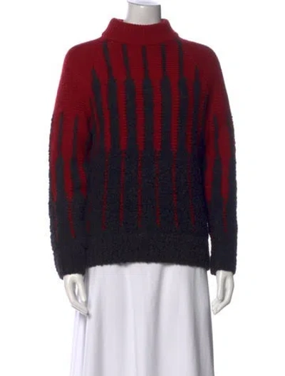 Pre-owned Etro Wool Printed Sweater In Red