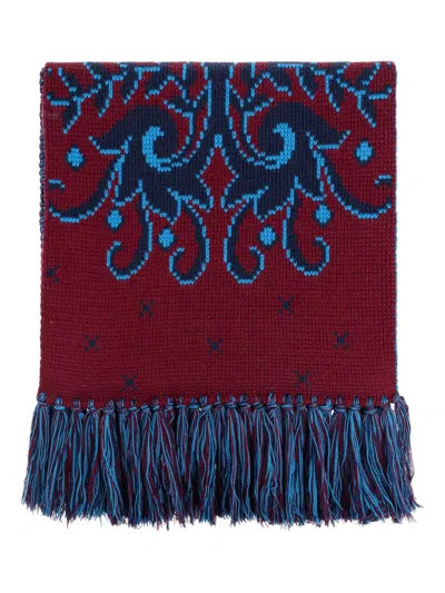 Etro Wool Scarf In Purple