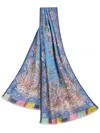 Etro Wool Scarf In Blue
