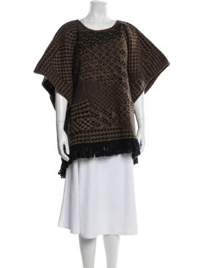 Pre-owned Etro Wool Scoop Neck Sweater In Brown