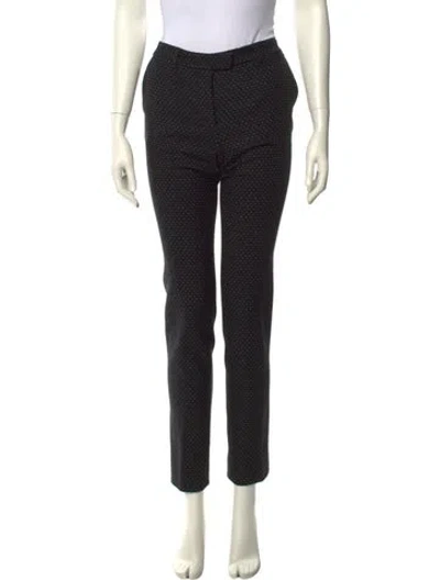 Pre-owned Etro Wool Skinny Leg Pants In Black