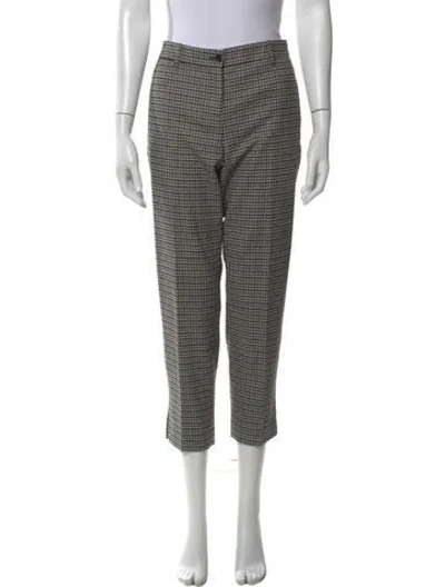 Pre-owned Etro Wool Skinny Leg Pants In Gray