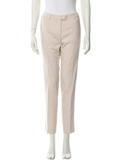 Pre-owned Etro Wool Skinny Leg Pants In Neutrals