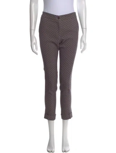 Pre-owned Etro Wool Skinny Leg Pants In Purple