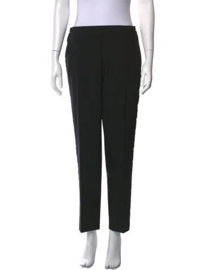 Pre-owned Etro Wool Straight Leg Pants In Black
