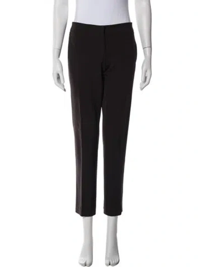 Pre-owned Etro Wool Straight Leg Pants In Gray