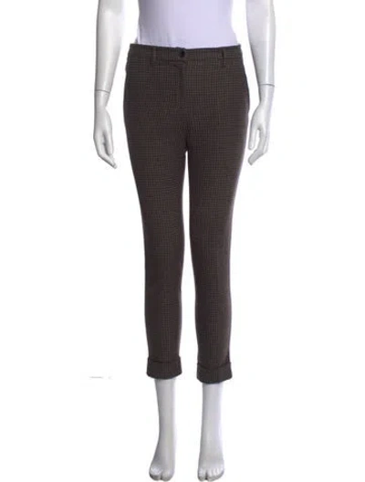 Pre-owned Etro Wool Straight Leg Pants In Grey