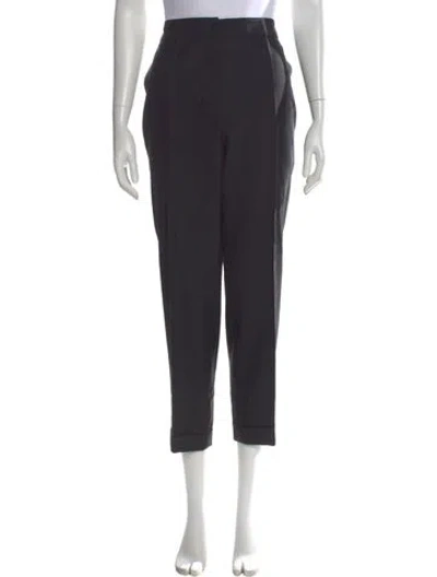 Pre-owned Etro Wool Straight Leg Pants W/ Tags In Blue