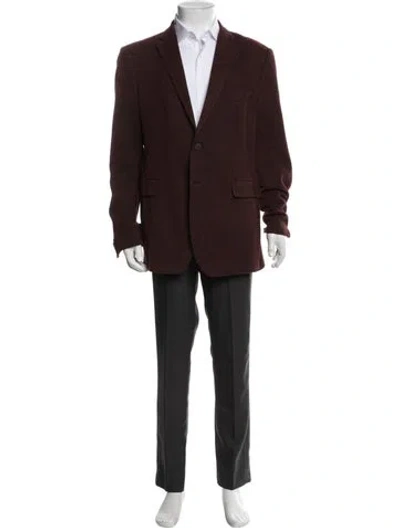 Pre-owned Etro Wool Striped Blazer In Red