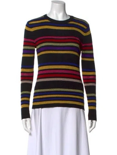 Pre-owned Etro Wool Striped Sweater In Black