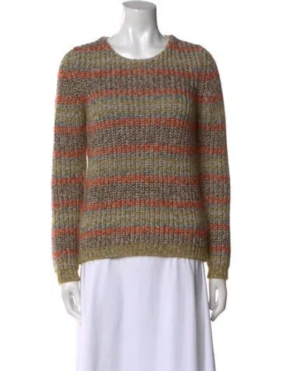 Pre-owned Etro Wool Striped Sweater In Brown