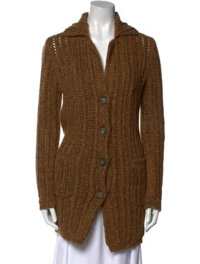 Pre-owned Etro Wool Striped Sweater In Brown