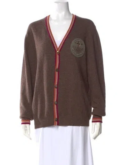 Pre-owned Etro Wool Striped Sweater In Brown