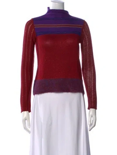 Pre-owned Etro Wool Striped Sweater In Red