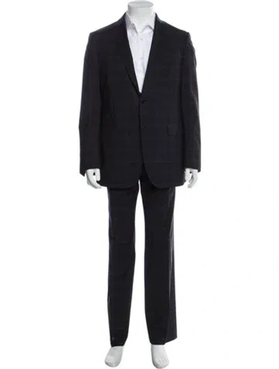 Pre-owned Etro Wool Striped Two Piece Set In Blue