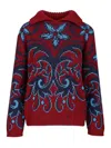 Etro Patterned Wool Sweater In Multi