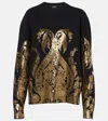 Etro Metallic Jacquard Crewneck Sweater In Multicoloured