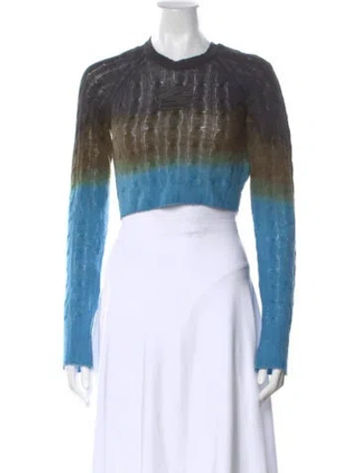 Pre-owned Etro Wool Tie-dye Print Sweater In Blue