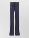 Etro Wool Trousers With Iconic Motif In Blue