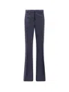 Etro Women Wool Trousers With Iconic Motif In Black