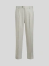Etro Tailored Wool Trousers In Grey