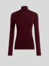 Etro , Wool Turtleneck Sweater, Woman, Burgundy, Size 40