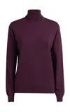 Etro Wool Turtleneck Sweater In Burgundy