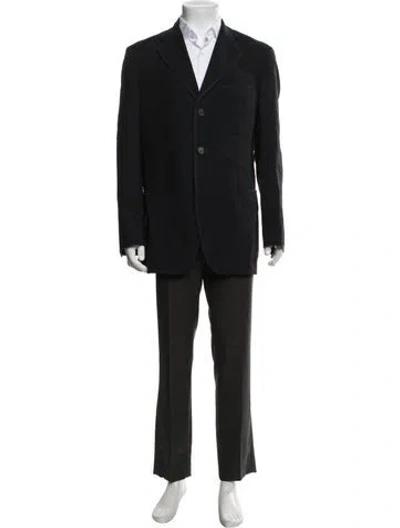 Pre-owned Etro Wool Two-piece Blazer In Blue