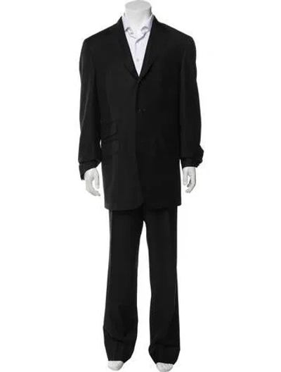 Pre-owned Etro Wool Two-piece Suit In Black