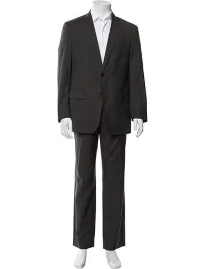 Pre-owned Etro Wool Two-piece Suit In Black
