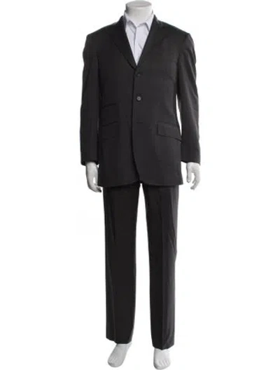 Pre-owned Etro Wool Two-piece Suit In Black
