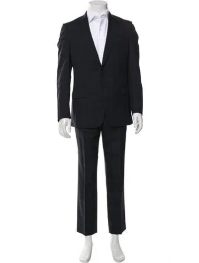 Pre-owned Etro Wool Two-piece Suit In Blue