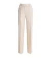 Etro Wool Wide-leg Trousers In Gray