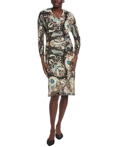 Etro Wool-blend Shift Dress In Black